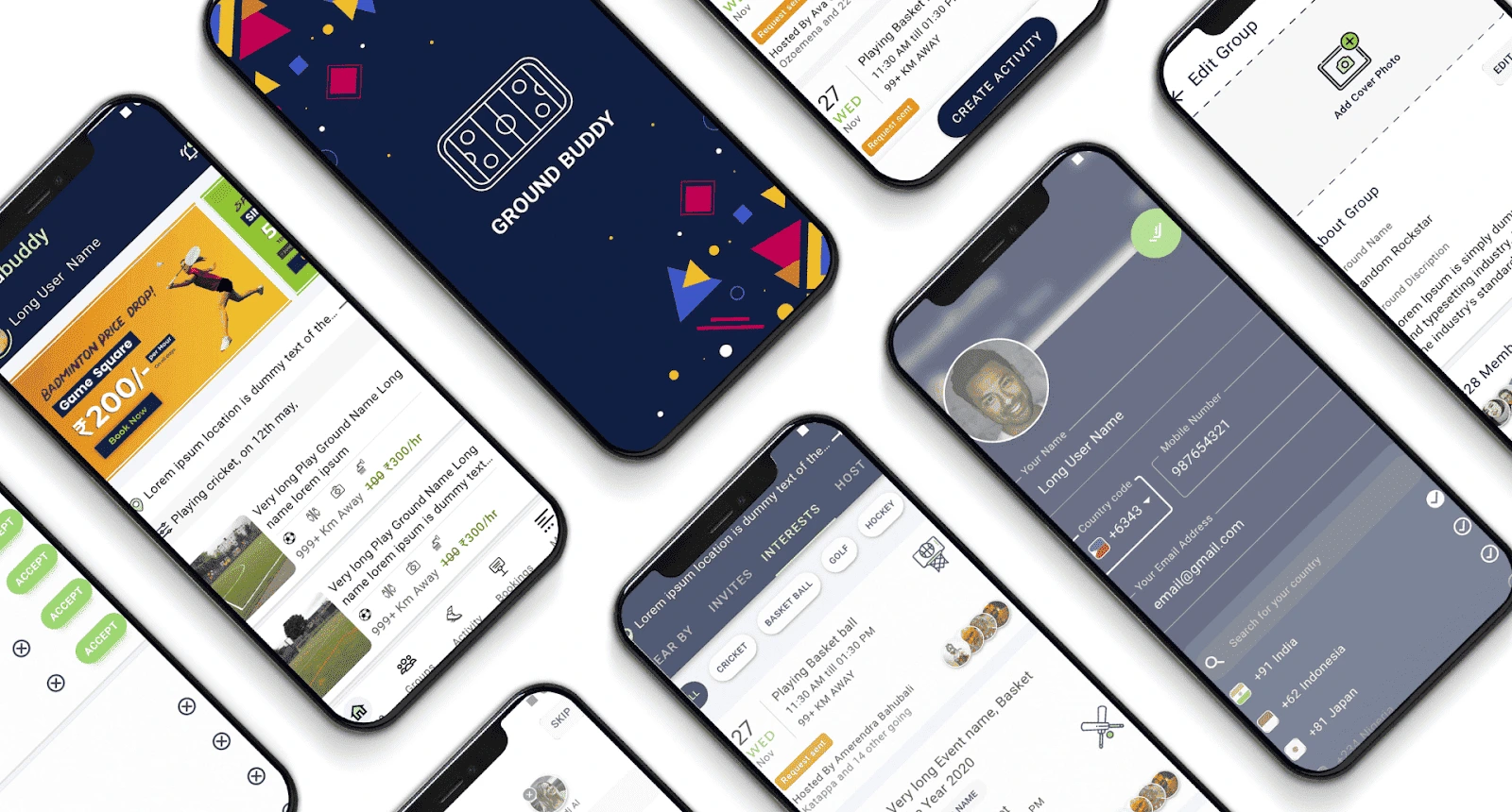 Ground Buddy App design by chipsy