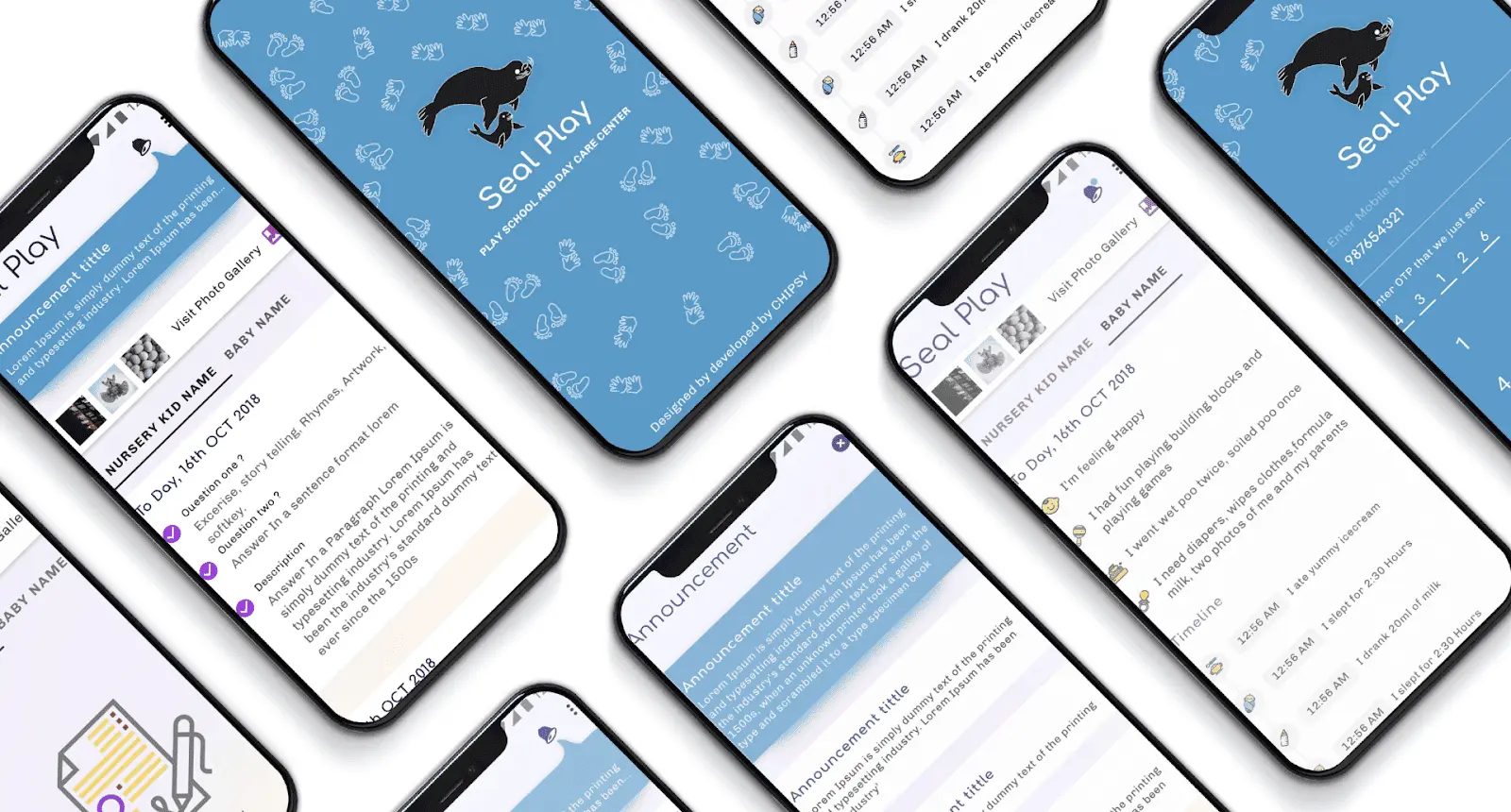 Seal Play Android App design by Chipsy