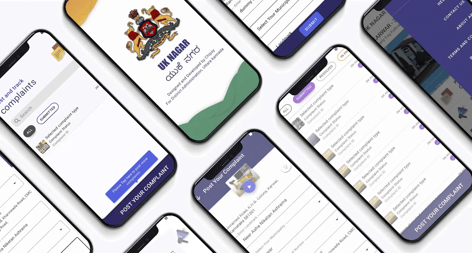 UK Nagar App design by Chipsy