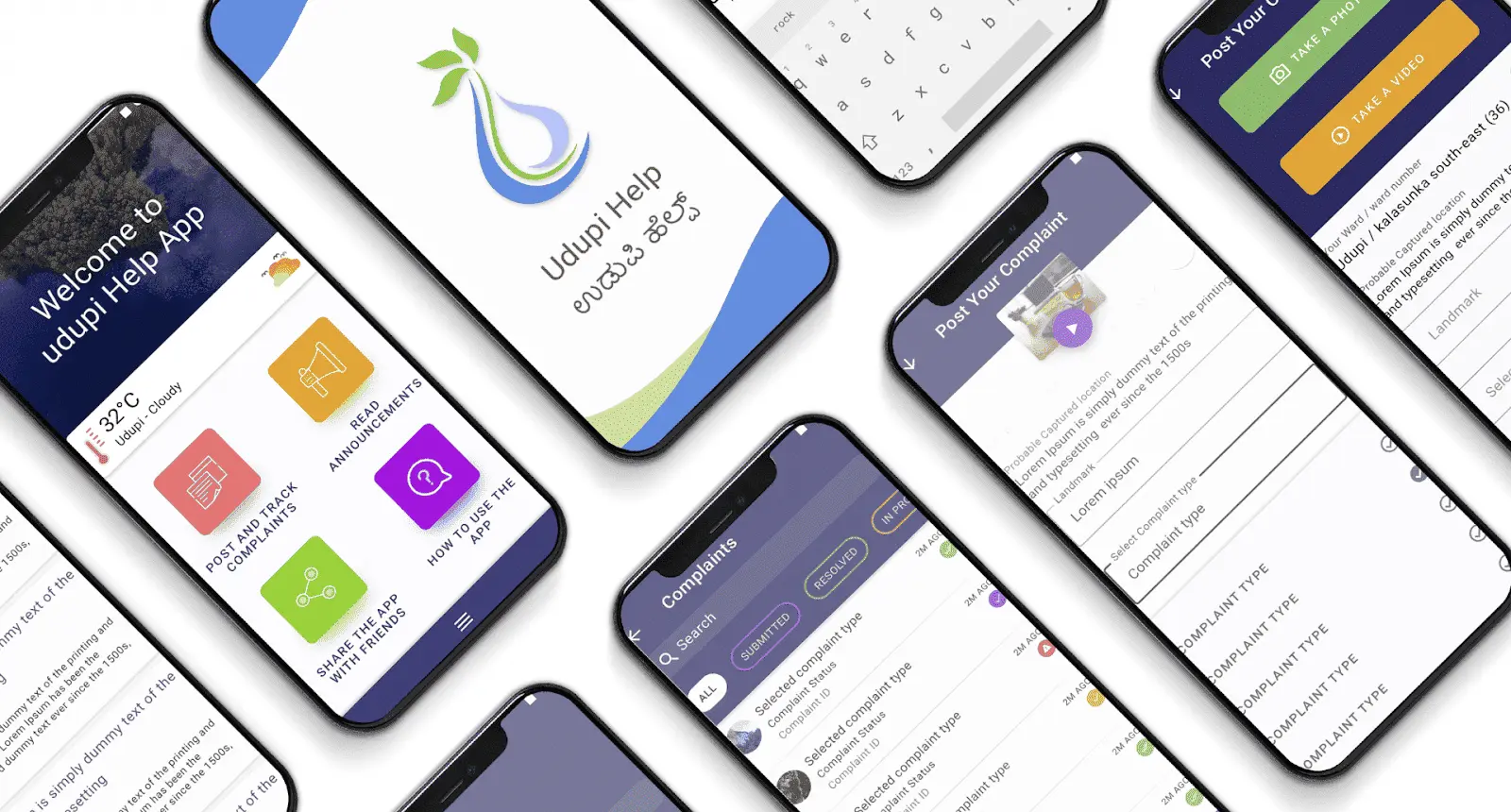 Udupi Help android app design by chipsy