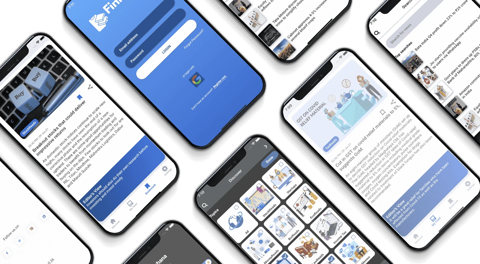 FinReads Mobile App design chipsy
